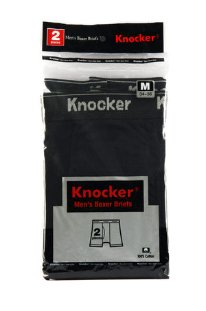 KNOCKER MEN'S COLOR BOXER BRIEFS (BBC3500_ASST)
