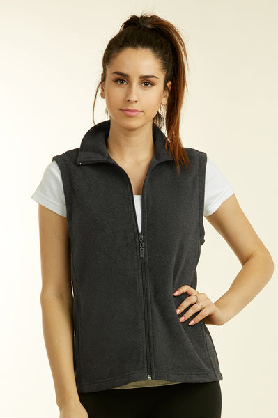 SOFRA LADIES POLAR FLEECE VEST (LPF100/X_CHARCOAL) – Uni Hosiery