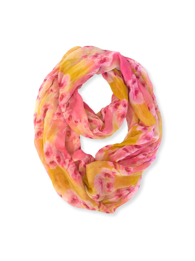 SOFRA LIGHTWEIGHT INFINITY SCARF (LS001_POPPIES)