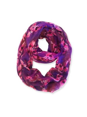 SOFRA LIGHTWEIGHT INFINITY SCARF (LS001_POPPIES)