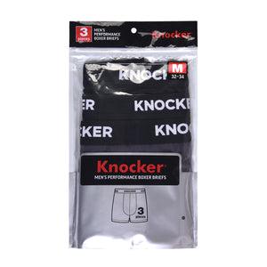 KNOCKER MEN'S PERFORMANCE BOXER BRIEFS (BBC4700)