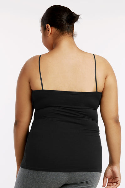 トップス Re:Camisole - Black Dorothee Schumacher Sophisticated Volumes Silk Camisole with