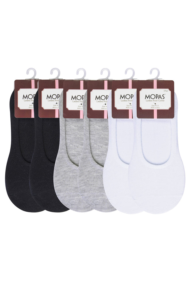 MOPAS LADIES POLY MIDRISE KNITTED LINERS ASST (FC002_ASST)