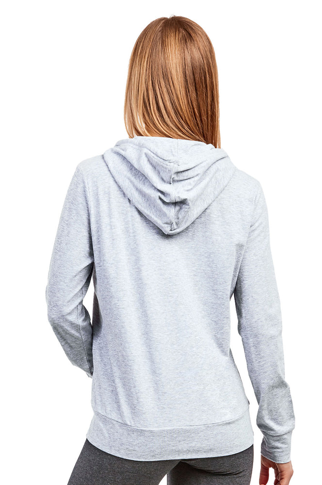 COTTONBELL LADIES SINGLE JERSEY PULLOVER HOODIE (HDC7001C_H.GRY)