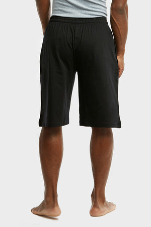 COTTONBELL MEN'S KNITTED PAJAMA SHORTS (MPS200C_BLACK)
