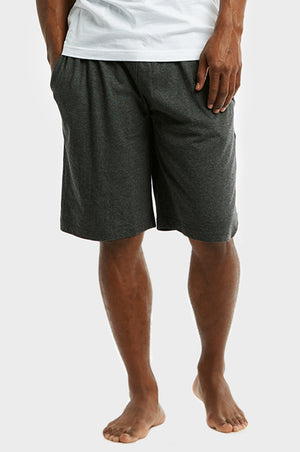 COTTONBELL MEN'S KNITTED PAJAMA SHORTS (MPS200C_CHC-GR)