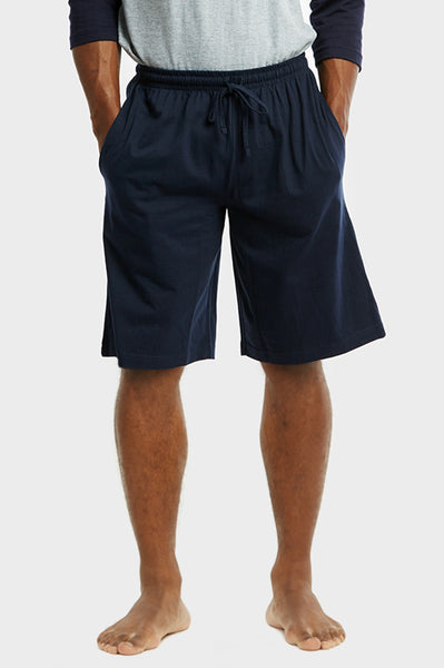 COTTONBELL MEN'S KNITTED PAJAMA SHORTS (MPS200C_NAVY) – Uni