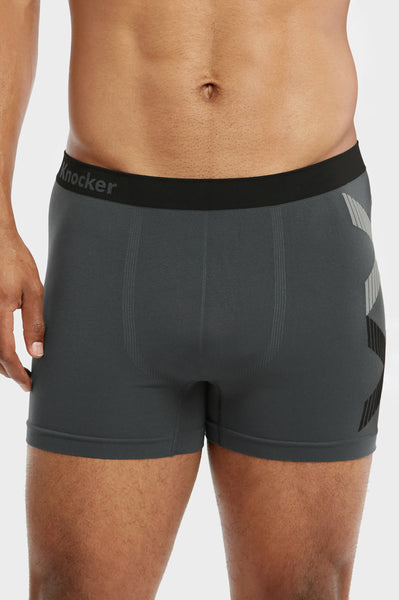 KNOCKER MEN'S SEAMLESS BOXER BRIEFS (MS049M) – Uni Hosiery Co Inc.