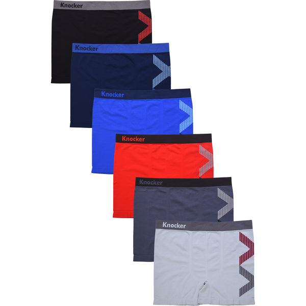 KNOCKER MEN'S SEAMLESS BOXER BRIEFS (MS049M) – Uni Hosiery Co Inc.