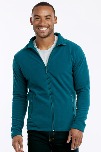 KNOCKER MEN'S POLAR FLEECE JACKET (PF2000_TEAL) – Uni Hosiery Co Inc.