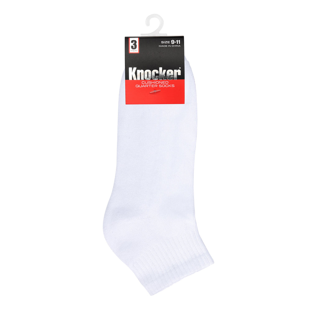 KNOCKER BOY'S AND MEN'S HALF CUSHIONED QUARTER SOCKS (WC)