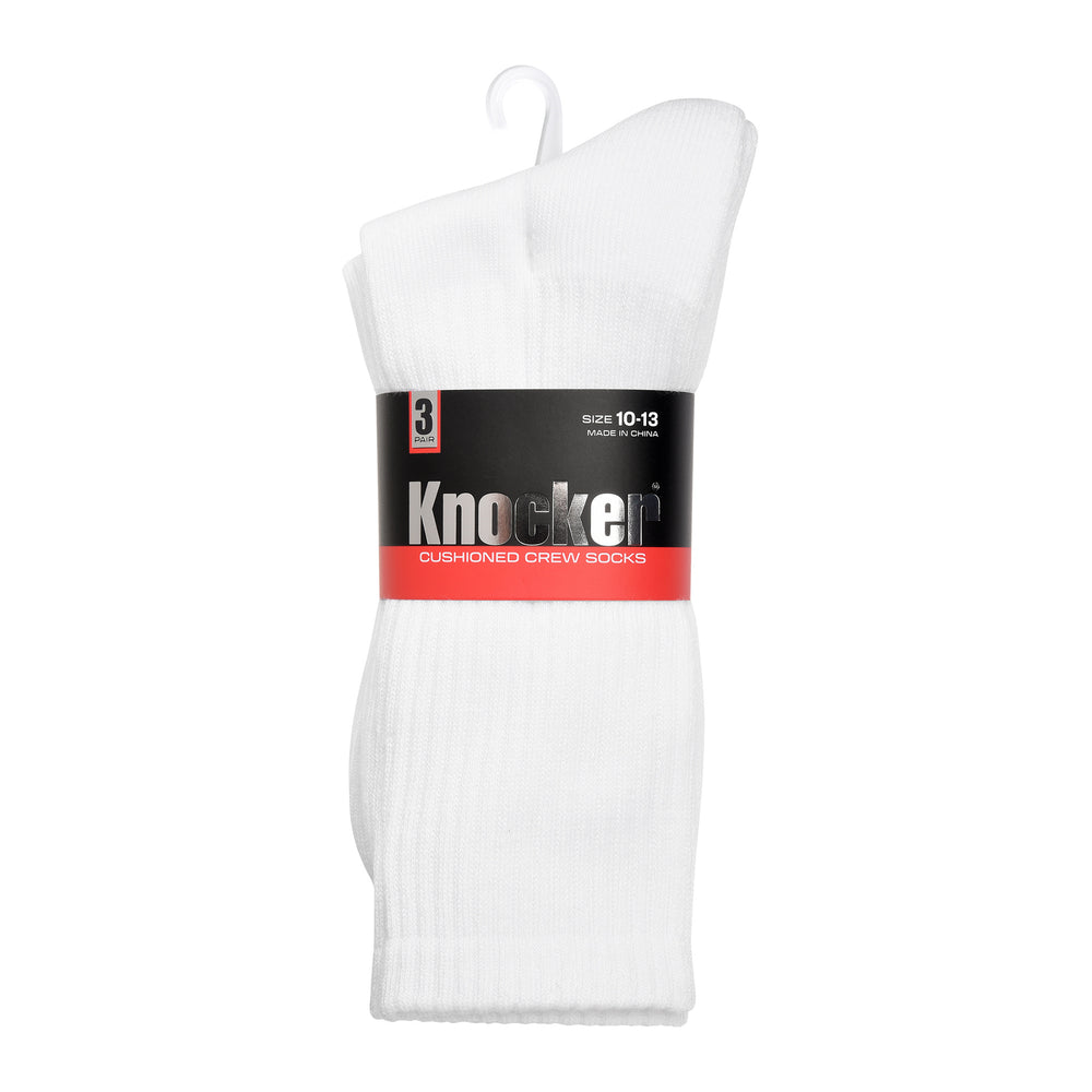 KNOCKER MEN'S HALF CUSHIONED CREW SOCKS (WC)