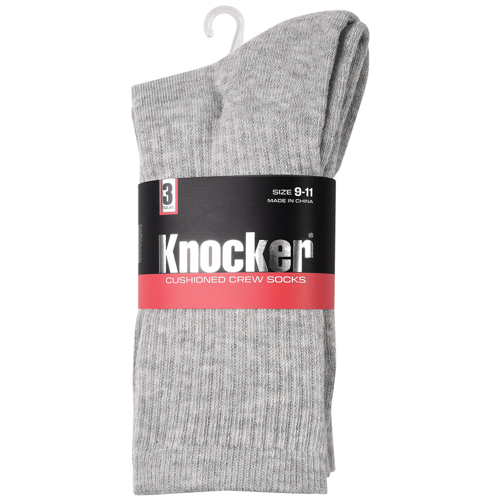 KNOCKER MEN'S HALF CUSHIONED CREW SOCKS (GC) – Uni Hosiery Co Inc.