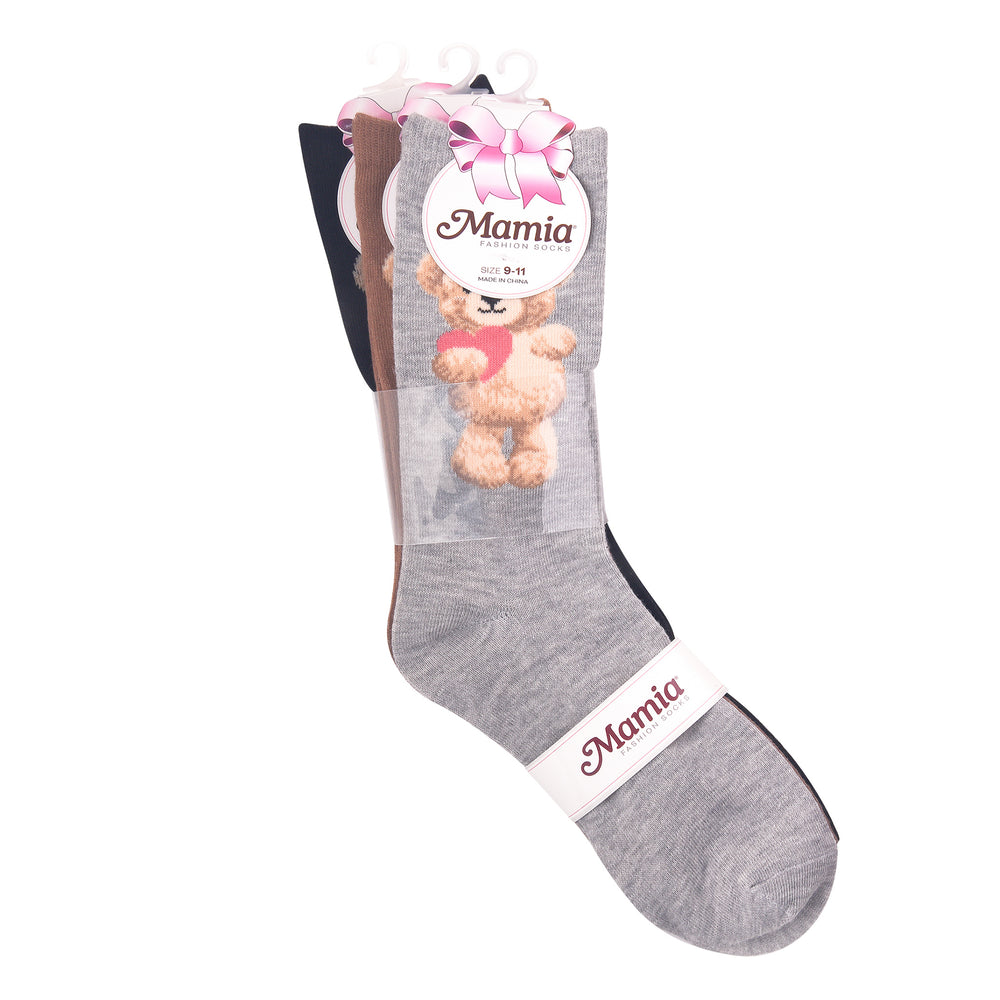 MAMIA WOMEN'S CREW SOCKS (BEAR)