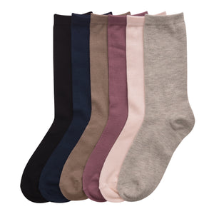 WOMEN'S CREW SOCKS (SOLID)