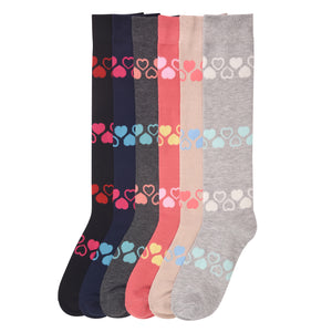 MAMIA WOMEN'S KNEE HIGH SOCKS (70801_LOVE)