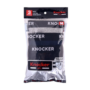 KNOCKER BOYS COTTON BAND BRIEFS (BC3400)