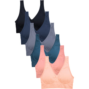 SOFRA LADIES SEAMLESS SPORTS BRA (BR0134SP)