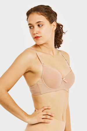 SOFRA LADIES PLAIN COTTON BRA (BR4207P7)