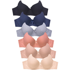 SOFRA LADIES PLAIN COTTON BRA (BR4207P7)