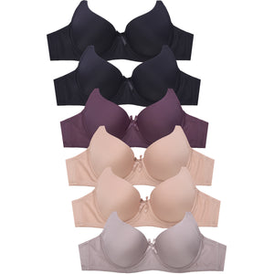 
            
                Load image into Gallery viewer, SOFRA LADIES FULL CUP PLAIN BRA (BR4250P7)
            
        
