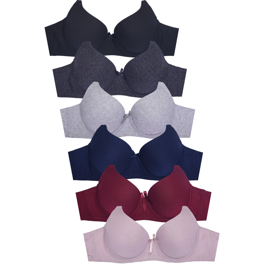 
            
                Load image into Gallery viewer, MAMIA LADIES FULL CUP PLAIN 3HOOK BRA (BR4307P)
            
        