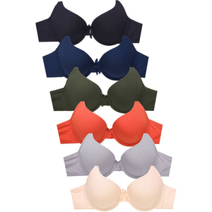 MAMIA LADIES FULL CUP COTTON PLAIN BRA (BR4467P5)