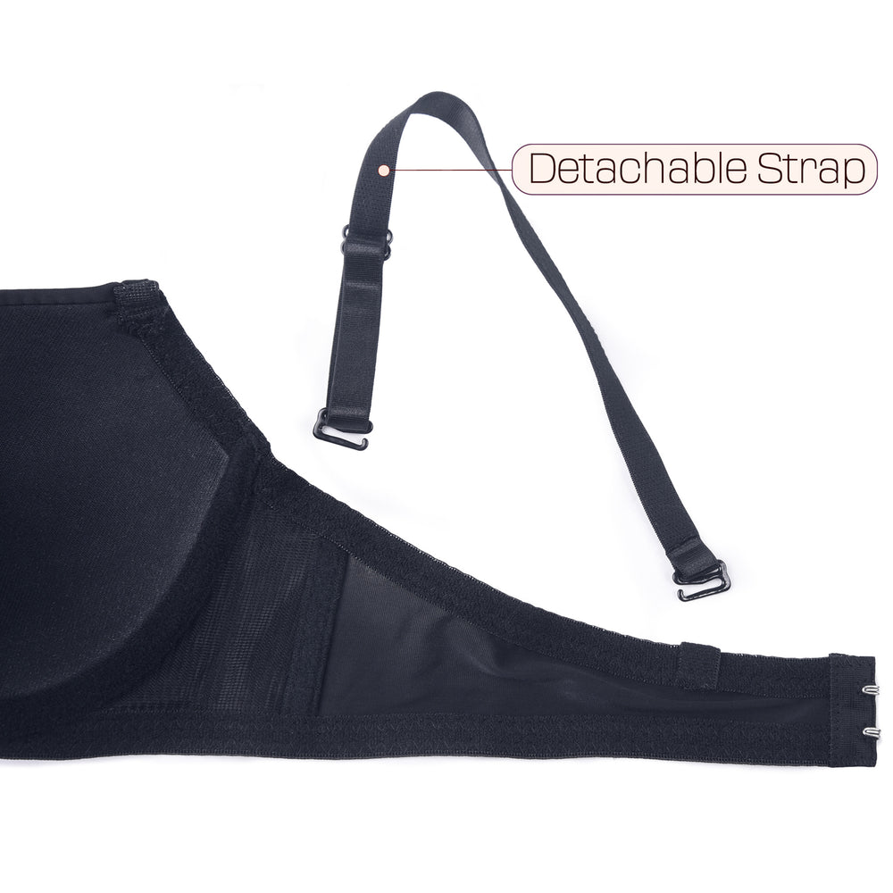 Julimex Adjustable Detachable Halter Bra Strap – Black, Transparent, Beige – RT07MCZ