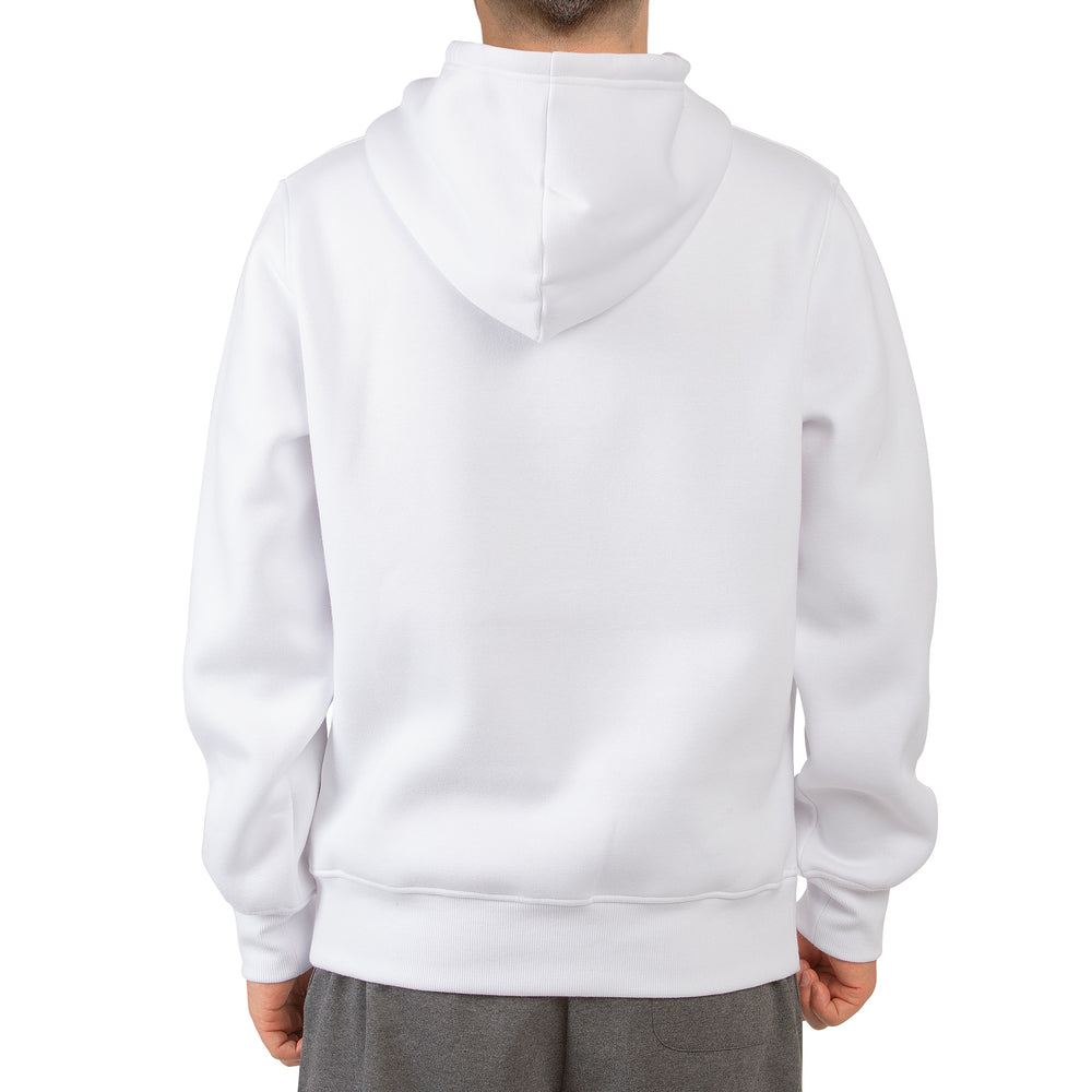 KNOCKER MEN'S HEAVY WEIGHT FLEECE HOODED SWEATSHIRT (HD1000_WHITE)