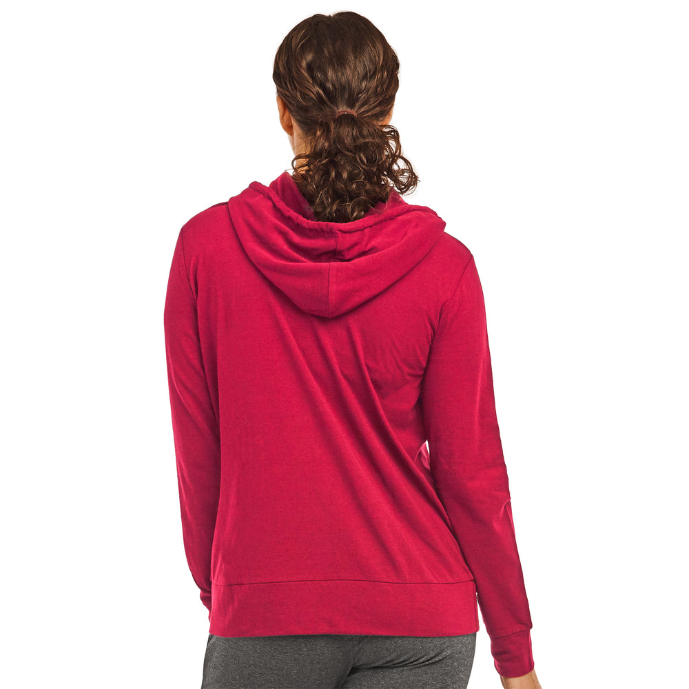 SOFRA LADIES SINGLE JERSEY PULLOVER HOODIE (HDC7001A_RED)