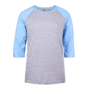 COTTONBELL LADIES BASEBALL TEE (LBT001C_LT.H/L.BL)