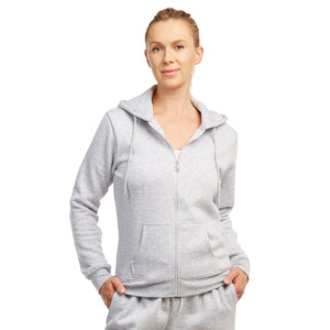 SOFRA LADIES FLEECE HOODIE JACKET (LHD2000)