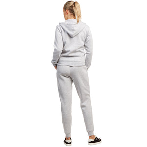 SOFRA LADIES FLEECE JOGGER PANTS (LSP1100_H.GRY)