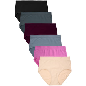 SOFRA LADIES SEAMLESS BRIEF PANTY (LP0332SR)