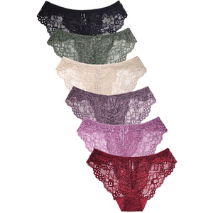 SOFRA LADIES LACE HIPSTER PANTY (LP9063LK)