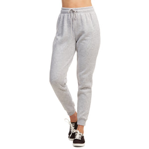 SOFRA LADIES FLEECE JOGGER PANTS (LSP1100_H.GRY)