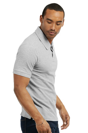 KNOCKER MEN'S SLIM POLO SHIRT (POLO2000_H.GRY)