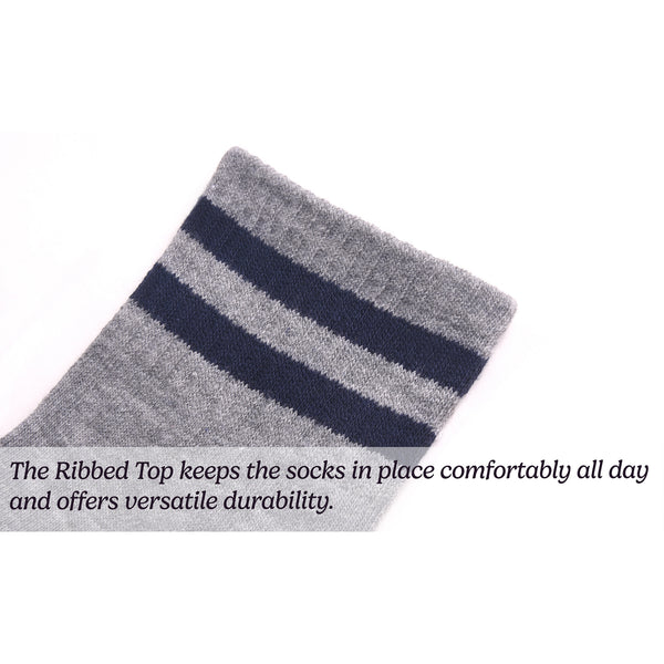 PODE BOYS COMPUTER CREW SOCKS (2LINES) – Uni Hosiery Co Inc.
