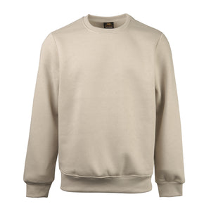 KNOCKER MEN'S HEAVY WEIGHT FLEECE SWEATSHIRT (SWS1000_BEIGE)