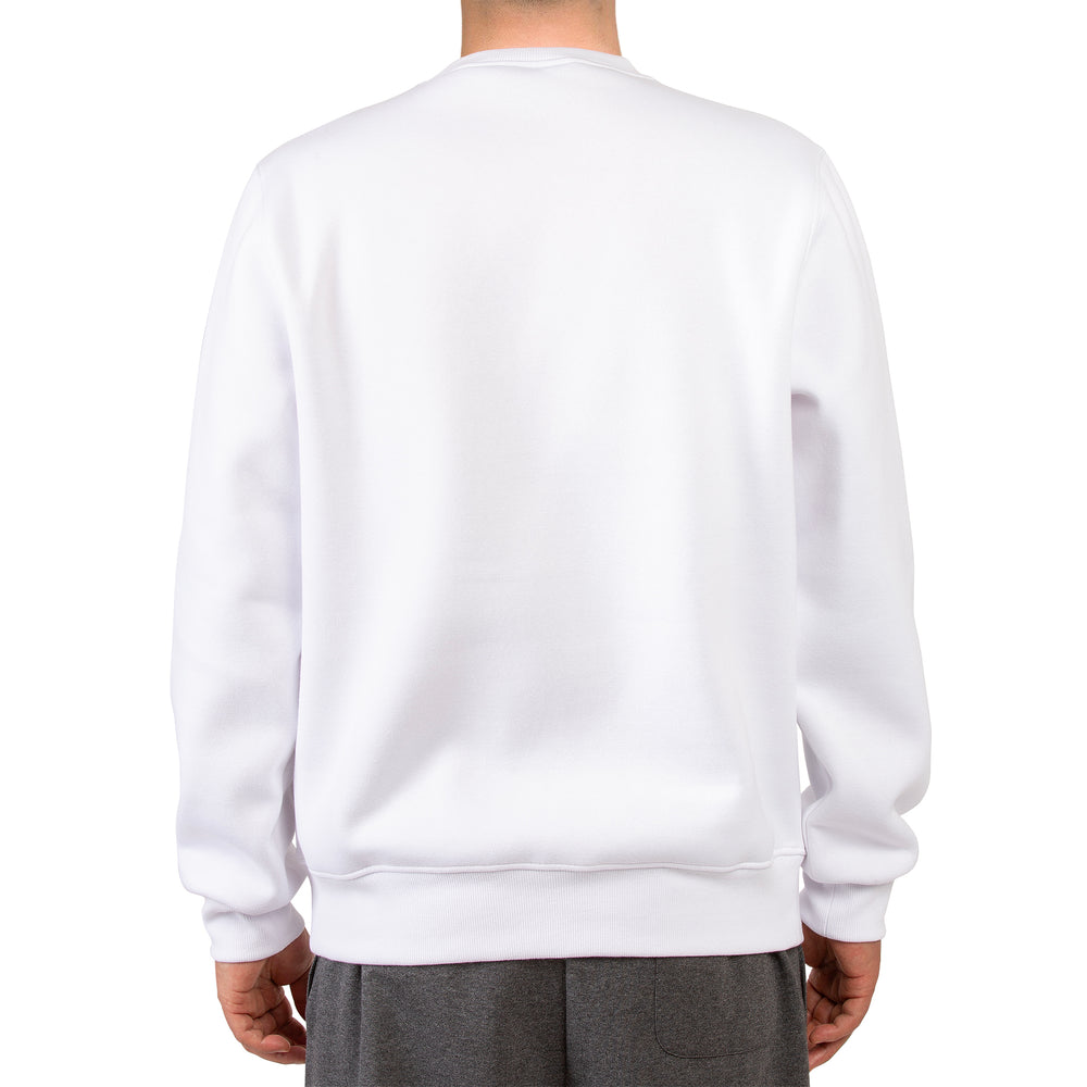 KNOCKER MEN'S HEAVY WEIGHT FLEECE SWEATSHIRT (SWS1000_WHITE)