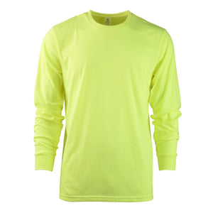 TEEJOY MEN'S CLASSIC CREW NECK LONG SLEEVES RIBBED CUFF T-SHIRT (TR555) - N.GREEN