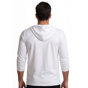 TEEJOY MEN'S CLASSIC LONG SLEEVES HOODIE SHIRT (TR575) - BLACK/H