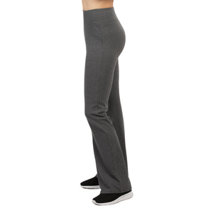 SOFRA LADIES YOGA PANTS (WP1000) - BLACK/CHC.GR/H.GREY