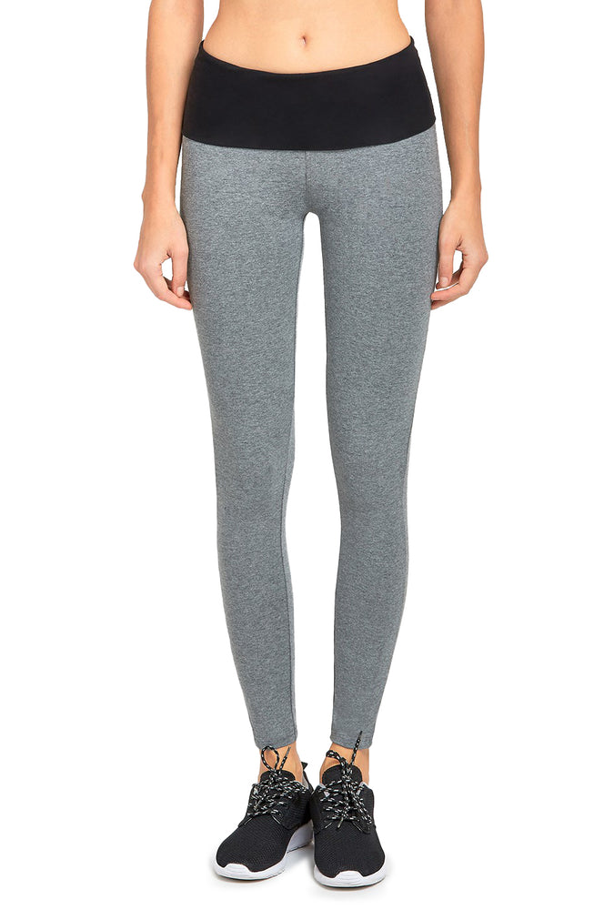 MOPAS LADIES TWO-TONE YOGA LEGGINGS (YP1002)