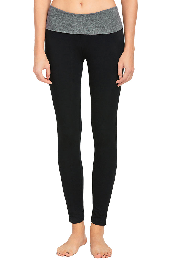 MOPAS LADIES TWO-TONE YOGA LEGGINGS (YP1002)