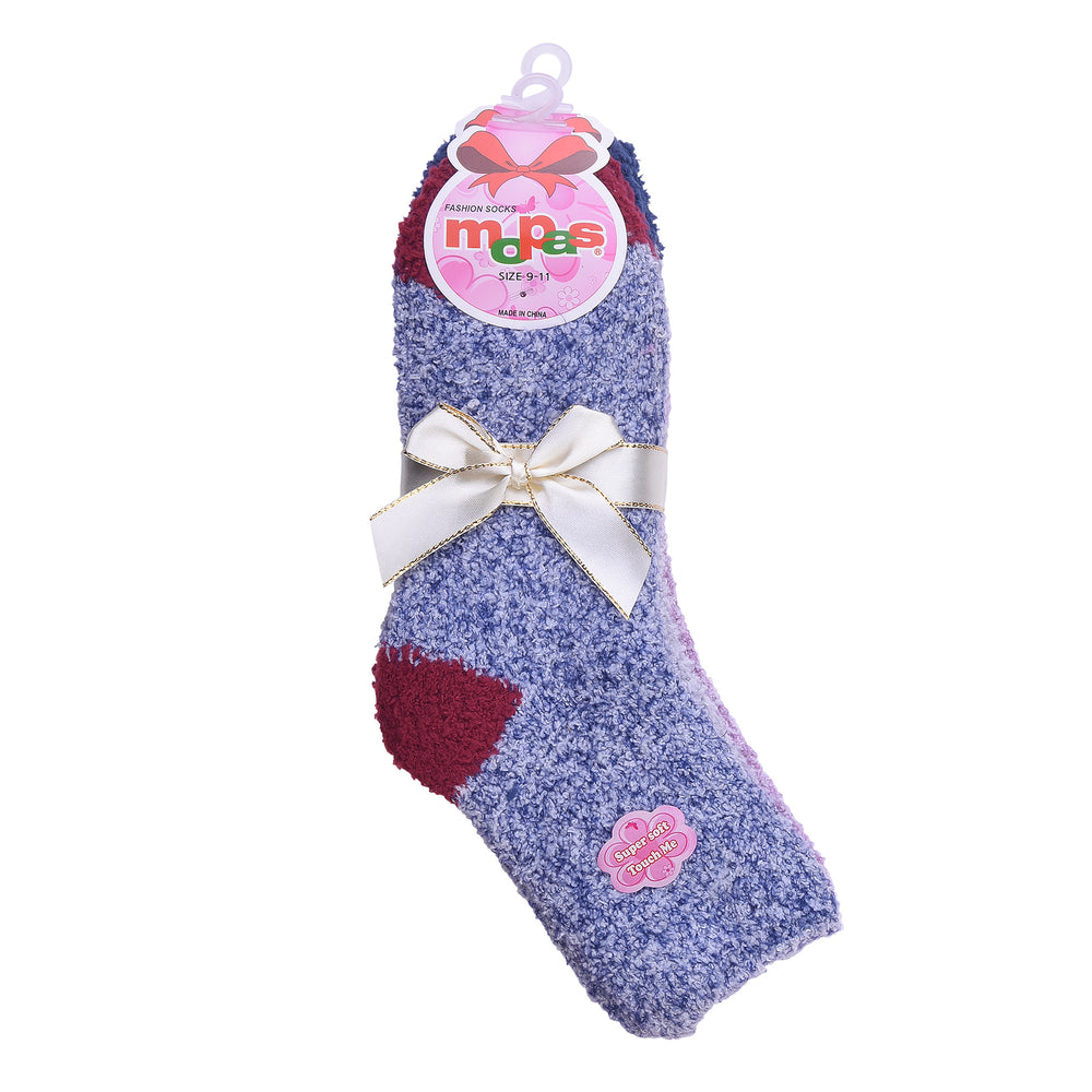 MOPAS LADIES PLUSH SOFT SOCKS (30301_MARLED)