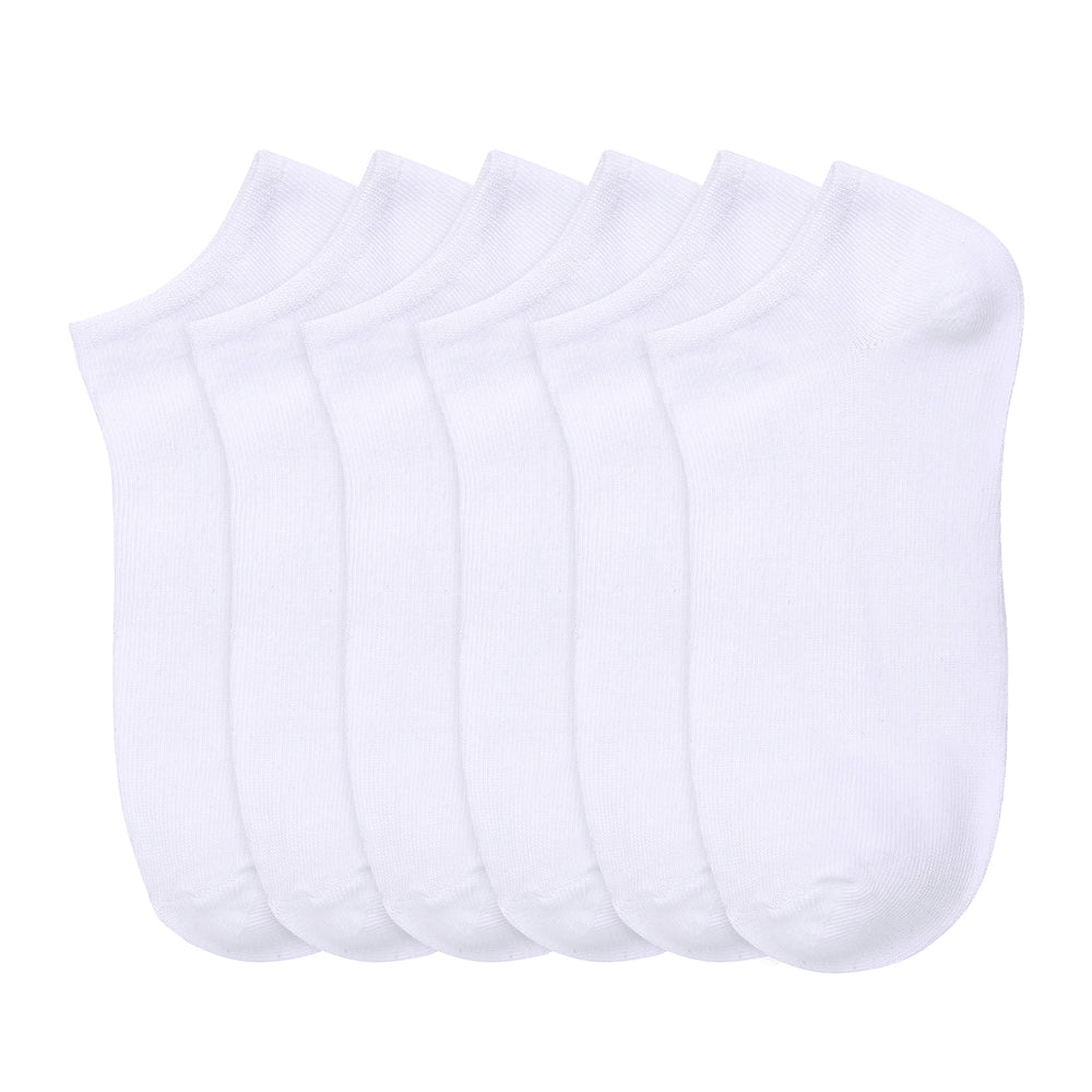 MAMIA LOW CUT PLAIN WHITE SOCKS (70033_WT-A)