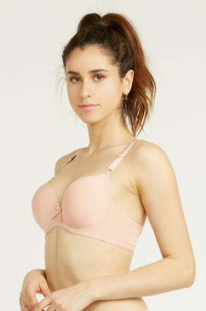 
            
                Load image into Gallery viewer, SOFRA LADIES 3 HOOKS PLAIN BRA (BR4129P1)
            
        