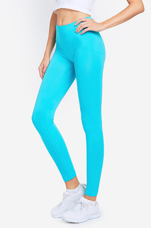 MOPAS Yoga Leggings with Fold Over Solid Waistband : : Clothing,  Shoes & Accessories