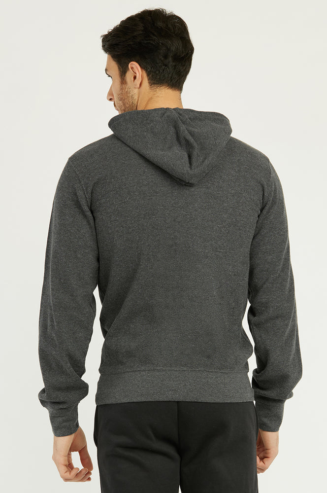 
            
                Load image into Gallery viewer, KNOCKER MEN&amp;#39;S WAFFLE FABRIC PULLOVER HOODIE (HD1100_CH/GR)
            
        